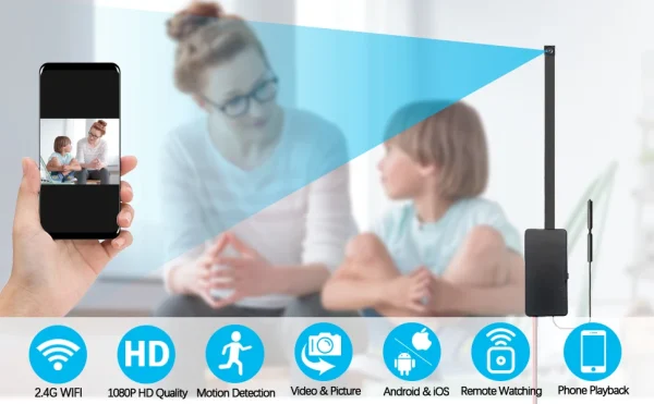 Tuya Smart Mini Camera Full HD 1080P Wireless 2.4G Wifi DIY Camera Remote Viewing Automatic Alarm Home Office Security Camera - 图片 8
