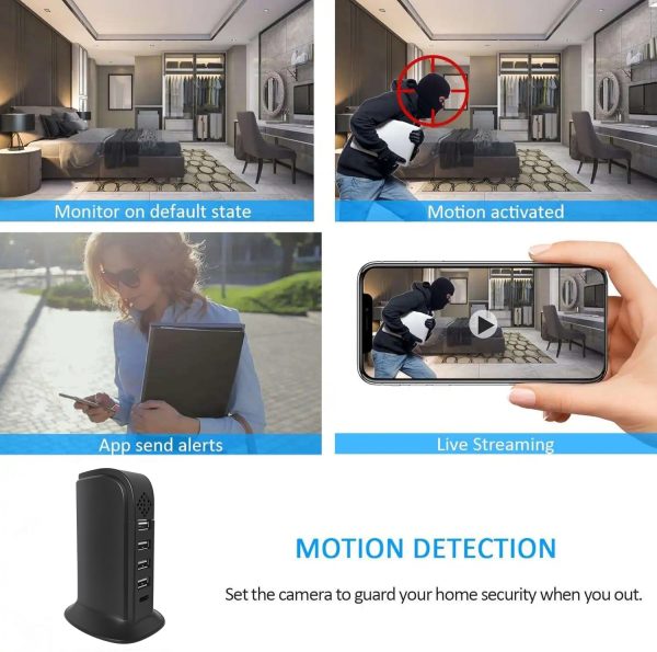 1080P HD spy Mini Hidden Camera WiFi Wireless Live Video  Motion Detection USB Rechargeable Home Security Camera for  Surveillance - 图片 7