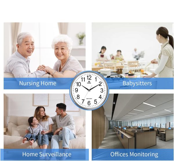 tuya smart HD1080P WiFi spy clock Mini Camera Full HD Clock Camera with Movement Detect for Home and Office Surveillance nannies cameras - 图片 3